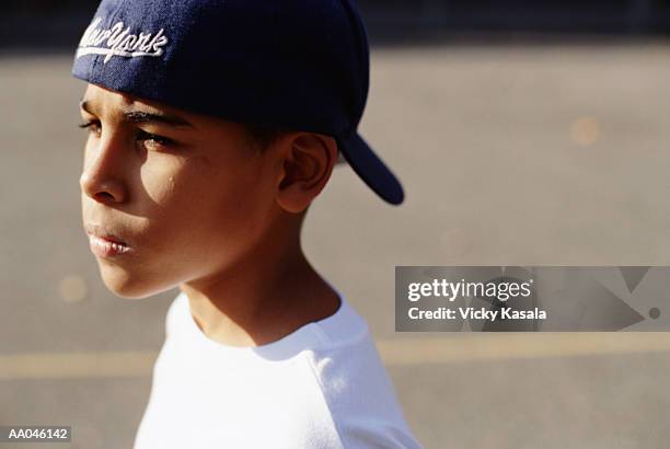 portrait of a boy - back to front stock pictures, royalty-free photos & images