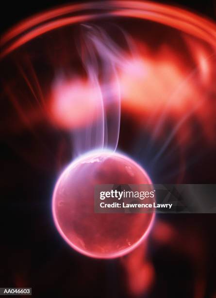 plasma ball, close-up - plasma ball foto e immagini stock