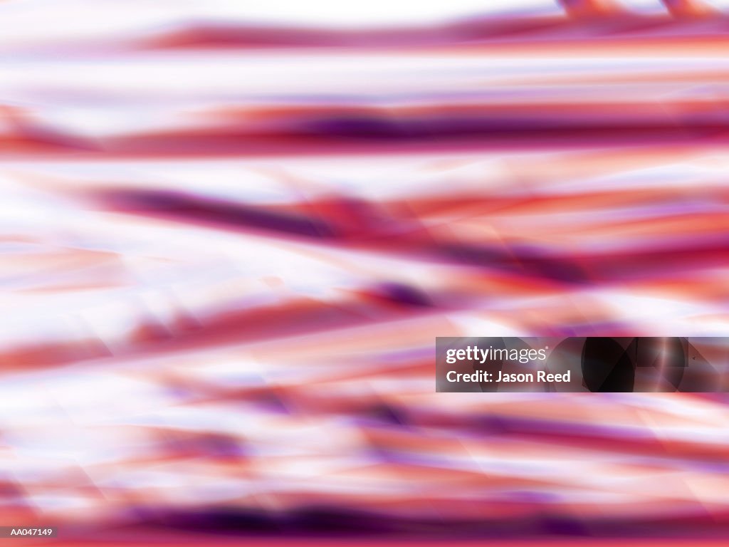 Red and pink woven abstract, full frame