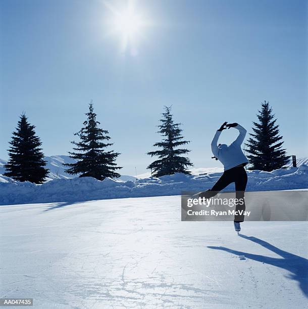 teenage girl (14-16) ice skating - figure skating girl stock pictures, royalty-free photos & images