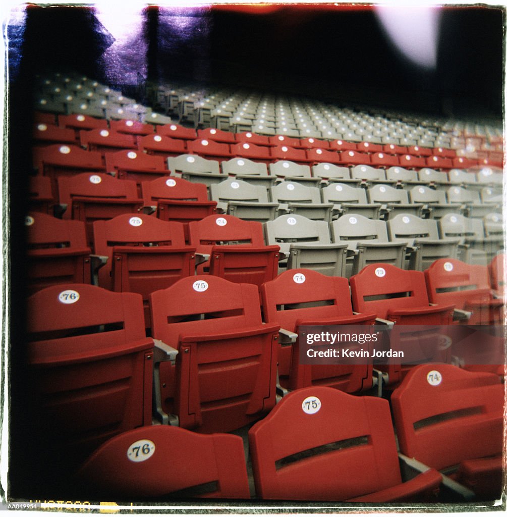 Seats in empty stadium