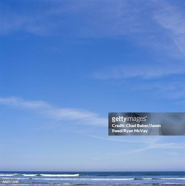 usa, washington, long beach, pacific ocean and blue sky - baker beach stock pictures, royalty-free photos & images