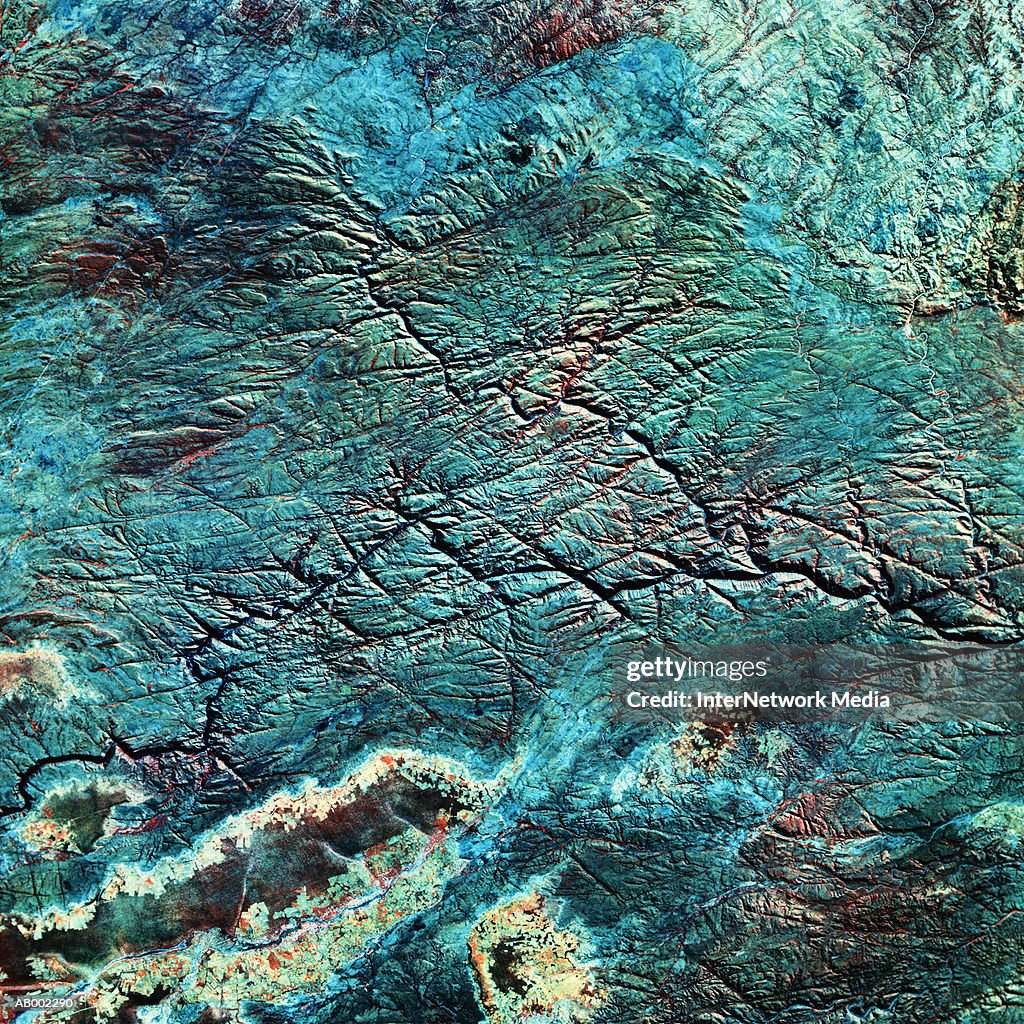 Satellite View of Victoria Falls