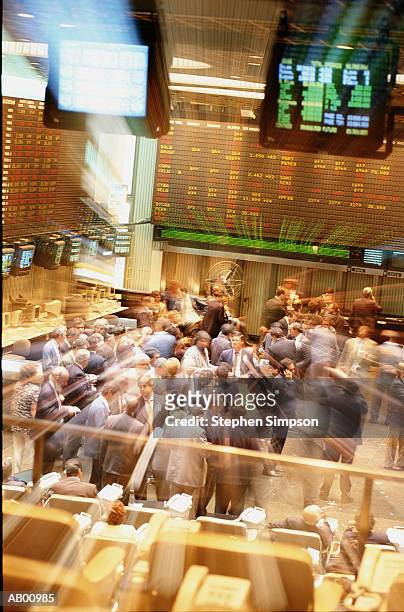 argentina, buenos aires, bolsa de comercio stock exchange - trading floor stock pictures, royalty-free photos & images