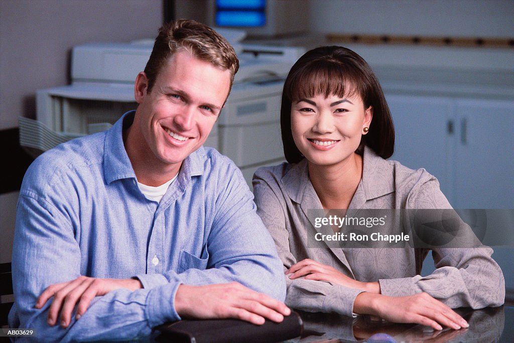 Businesspeople at table