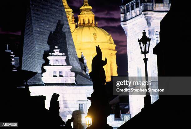 czech republic, prague, st.nicholas church - mala strana stock pictures, royalty-free photos & images