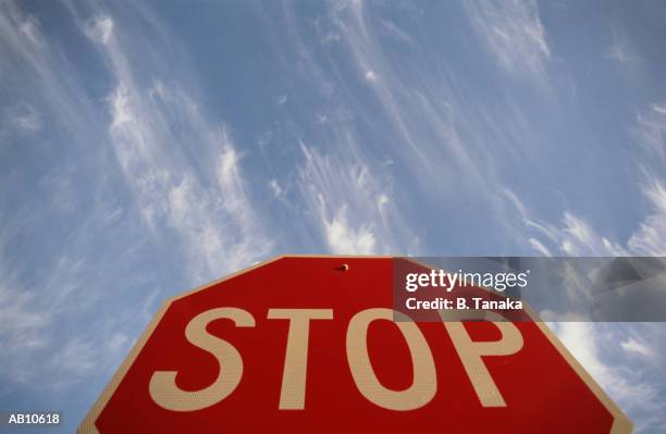 stop sign, low angle view - tanaka stock pictures, royalty-free photos & images