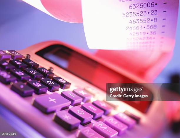 calculator, close-up - skatt bildbanksfoton och bilder