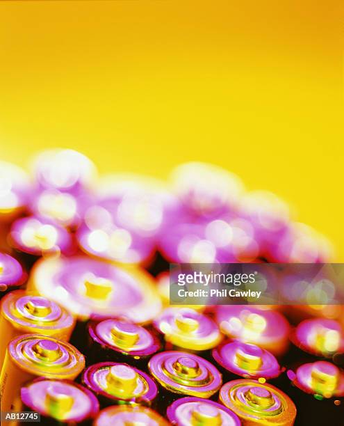study / battery tops / arranged inagroup - phil stock pictures, royalty-free photos & images