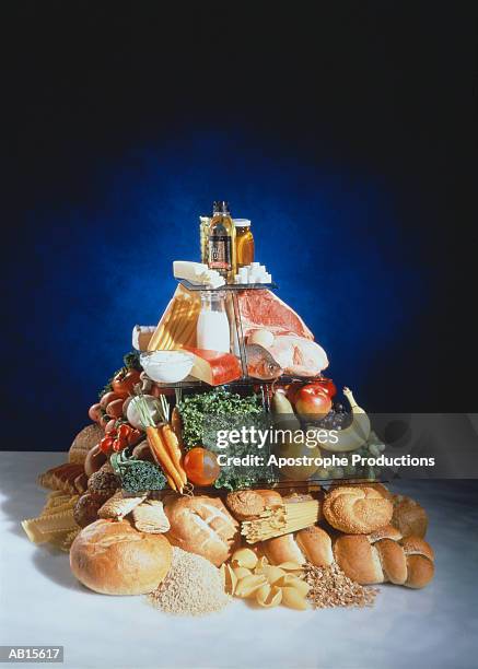 food pyramid - apostrophe stock pictures, royalty-free photos & images