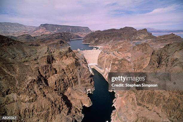 usa, nevada, boulder city, hoover dam - boulder city fotografías e imágenes de stock