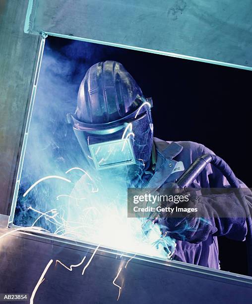 welder at work - getty images uk stock pictures, royalty-free photos & images