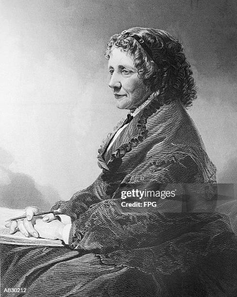 Harriet Beecher Stowe (1811-96), American author (B&W)