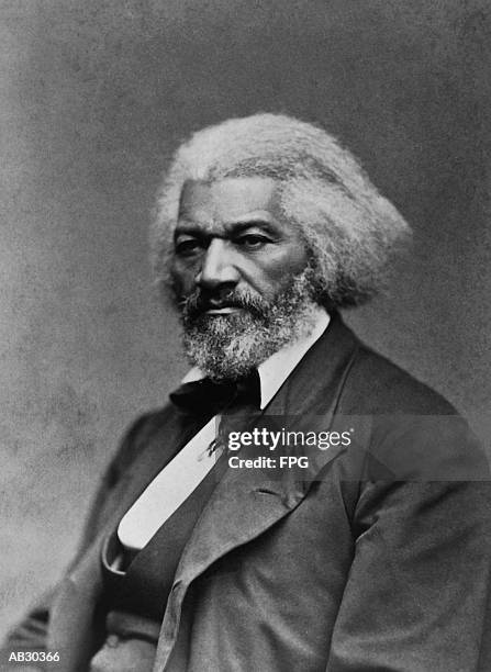 frederick douglass (1817-95), american activst and orator (b&w) - frederick douglass stock pictures, royalty-free photos & images