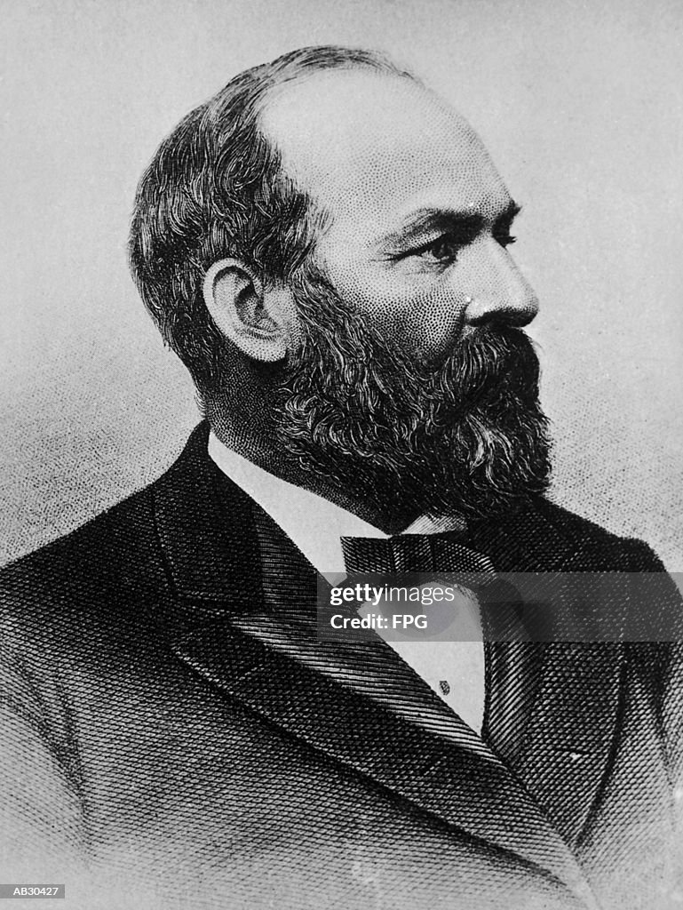 James Abram Garfield (1831-81), 20th US President (B&W)