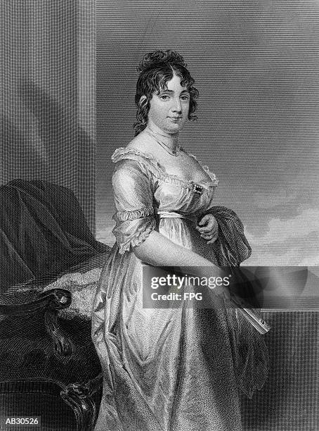 portrait of dolley madison - 19 jahrhundert stock-grafiken, -clipart, -cartoons und -symbole