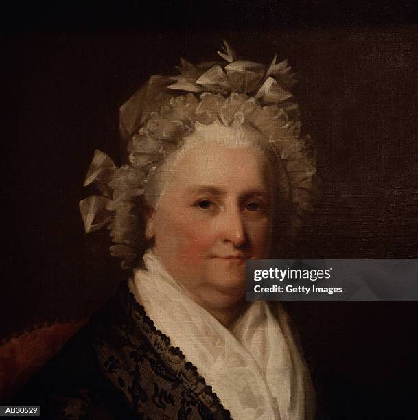 ilustraciones, imágenes clip art, dibujos animados e iconos de stock de portrait of martha washington - martha washington