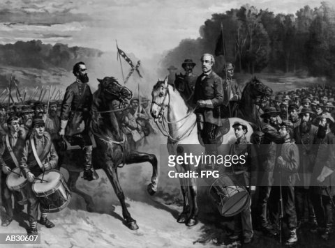 Robert E. Lee and Stonewall Jackson at Battle of Seven Days