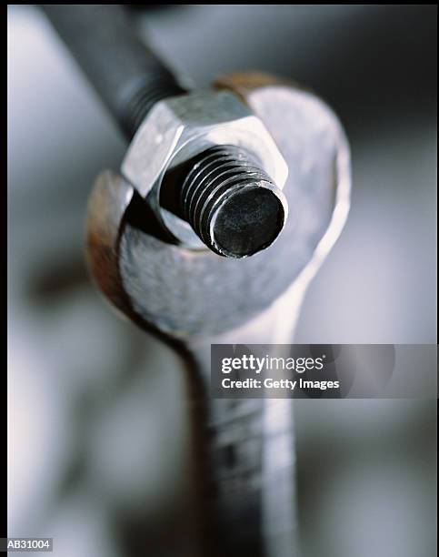 wrench loosening nut - open end spanner stock pictures, royalty-free photos & images