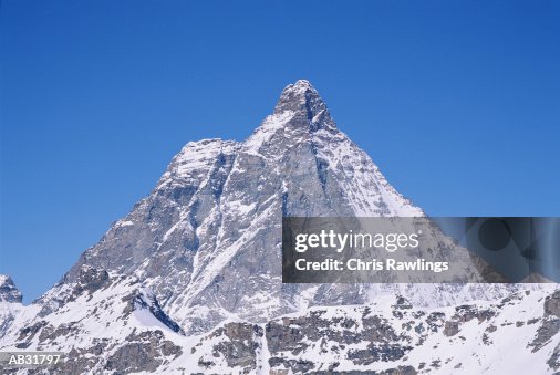 Italy, Matterhorn, south slope, winter Italy, Matterhorn, south slope, winter