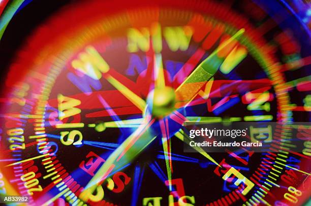 navigational compass (digital enhancement) - garcia stock-fotos und bilder