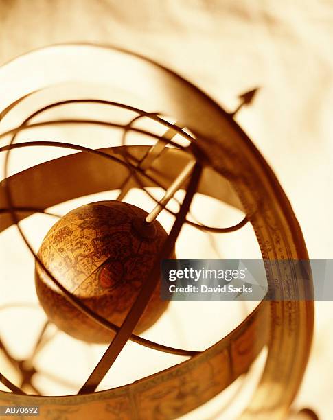 armillary sphere, close-up - armillary sphere stock pictures, royalty-free photos & images