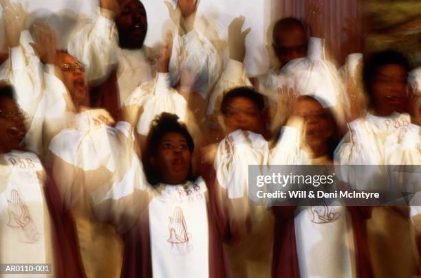 gospel choir, north carolina, usa (blurred motion) - baptist bildbanksfoton och bilder