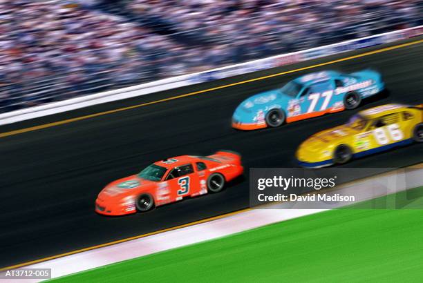 car race (digital composite) - nascar crowd stock pictures, royalty-free photos & images