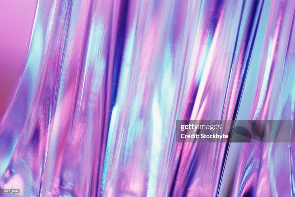 Silver rippled fabric