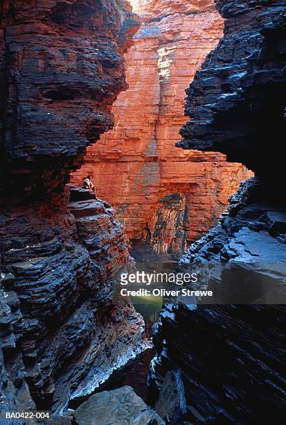 western australia, the pilbara, karijini national park, weano gorge - karijini national park fotografías e imágenes de stock