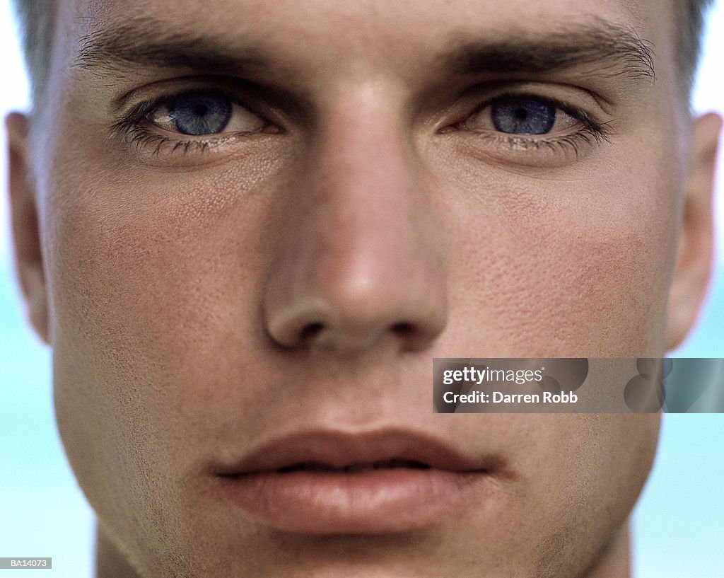 Young man, portrait, close-up