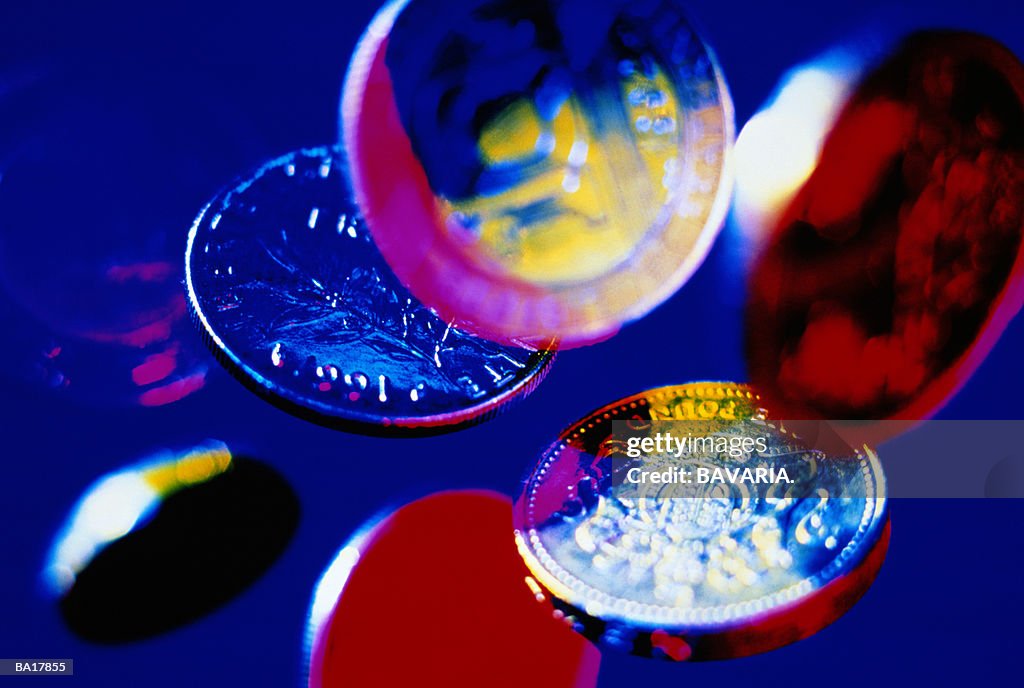 Coins, Close Up, Digital Enhancement