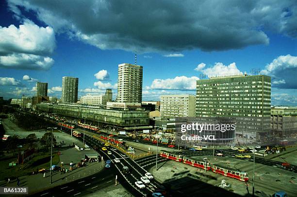 poland, warsaw, marszalkow street - mazowieckie province stock pictures, royalty-free photos & images