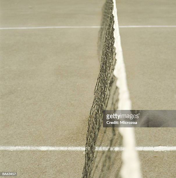tennis net, close-up - microzoa stock pictures, royalty-free photos & images