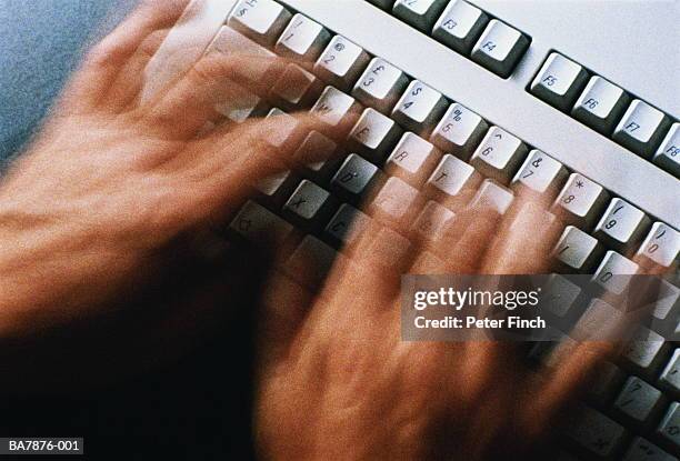 Someone Using A Keyboard 1,577 Two Hands On Keyboard Stock Photos, High-Res Pictures, and Images ...