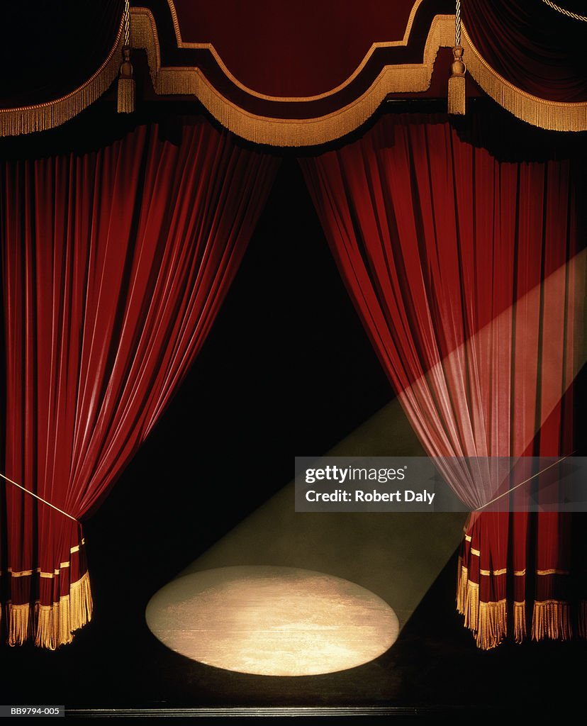 Theatre stage, curtains and spotlight (Digital Enhancement)
