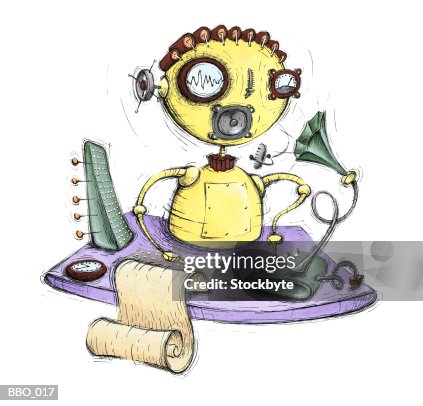 Robot receptionist using speaker phone Robot receptionist using speaker phone