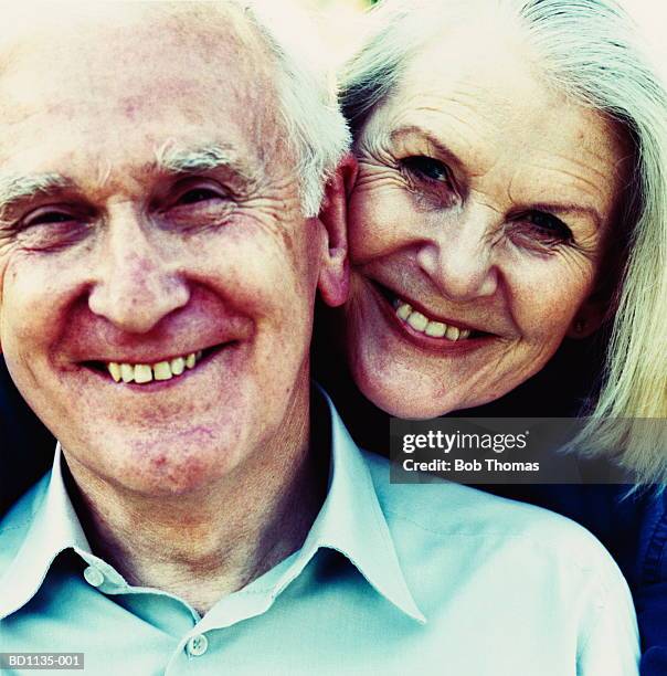 mature couple, smiling, close-up, portrait - 50 55 1999 stock pictures, royalty-free photos & images