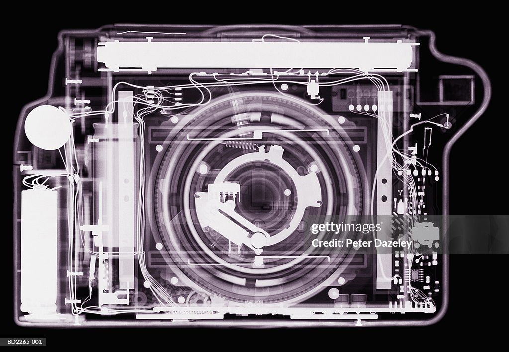 X-ray of camera (B&W)