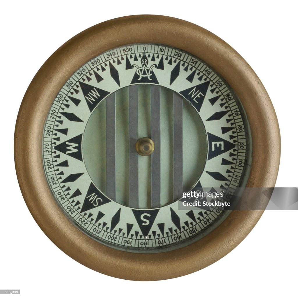 Compass Without Pointer Top View Of Compass Without Magnetic Needle High-Res Stock Photo ...