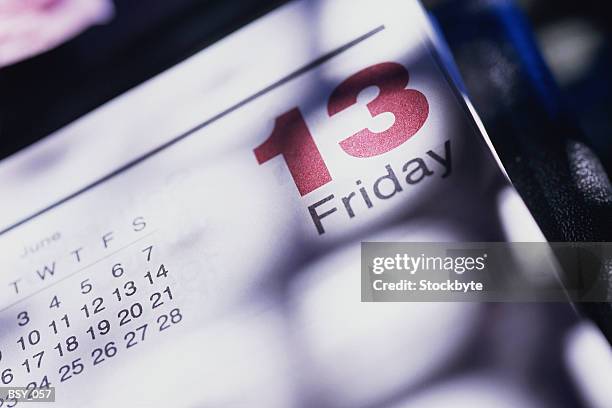 calendar  friday the 13th - friday the 13th stock pictures, royalty-free photos & images