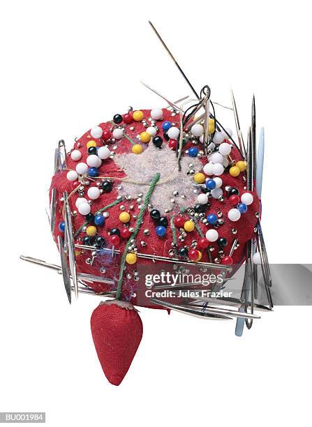 pin cushion - pin cushion stockfoto's en -beelden