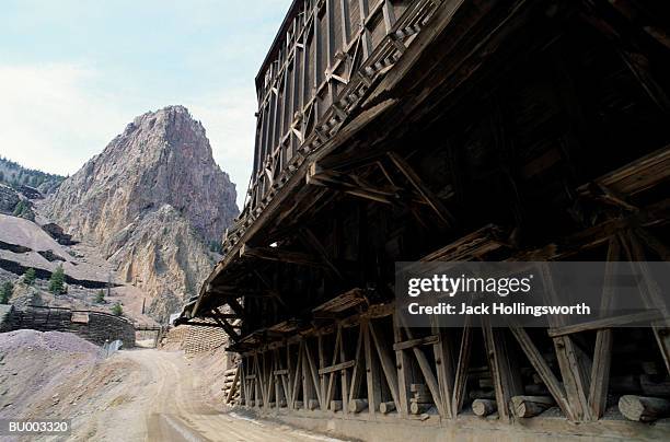 mine in creede, colorado - mine workings stock pictures, royalty-free photos & images