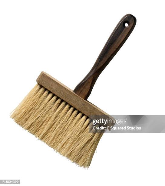 masonry brush - tapezierbürste stock-fotos und bilder