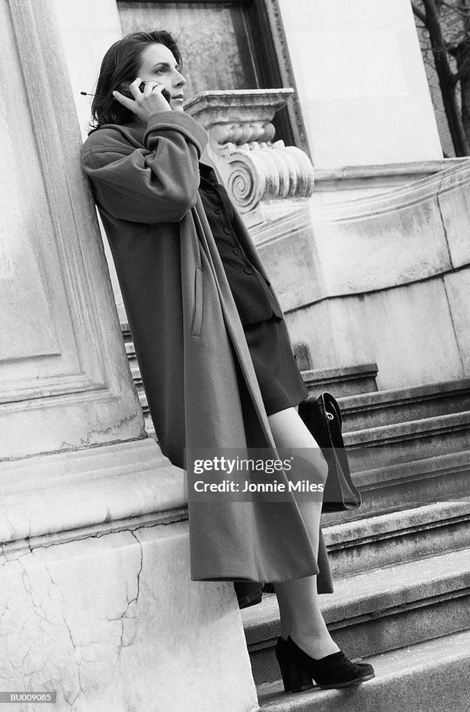 Businesswoman Talking on Cellular Phone