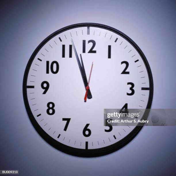 clock - red wall clock stock pictures, royalty-free photos & images