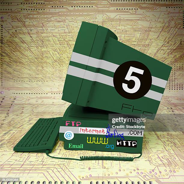 Race Car Computer High-Res Stock Photo