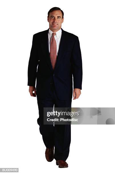 businessman walking - buisnessman studio clipping path bildbanksfoton och bilder