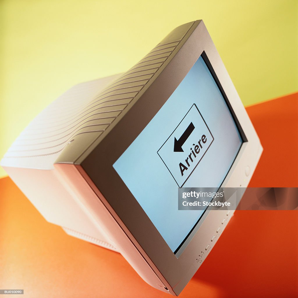 Back Arrow on a Computer Monitor
