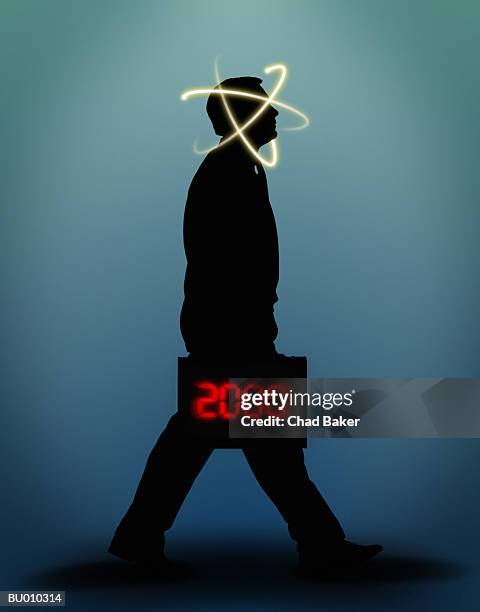 millennium businessman - electron stock pictures, royalty-free photos & images
